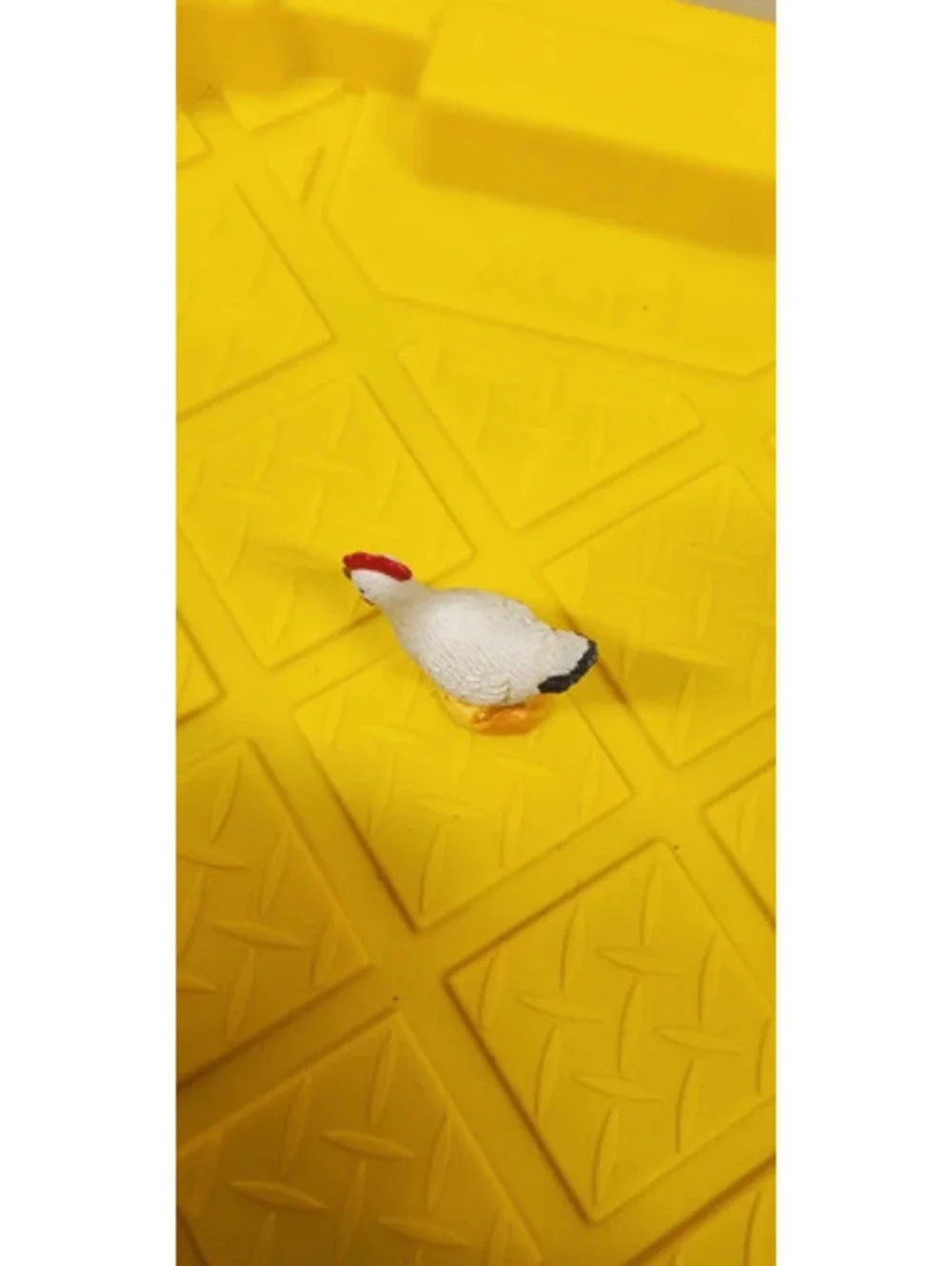 Safari Ltd White Chicken Hen Figurine Toy Farm Animal Miniature Figurine